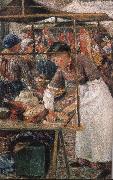 Camile Pissarro the butcher woman oil painting reproduction